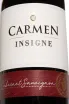 Этикетка Carmen Insigne Cabernet Sauvignon 2023 0.75 л