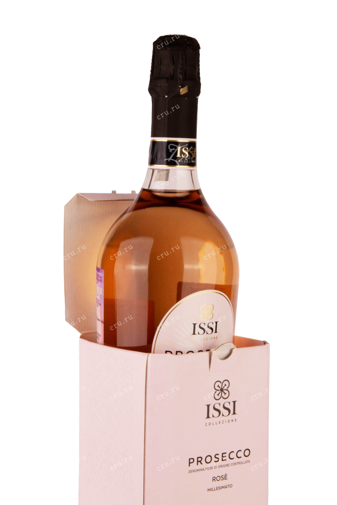 В подарочной коробке Issi Prosecco Rose Millesimato Extra Dry in gift box 2020 0.75 л