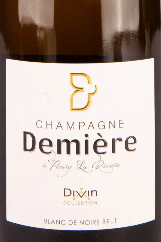 Этикетка Demiere Divin Blanc de Noirs Brut 2018 0.75 л
