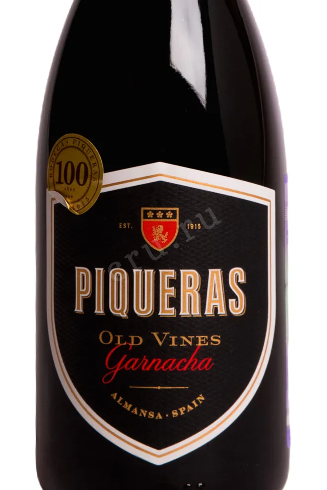 Этикетка Piqueras Old Vines Garnacha 2023 0.75 л