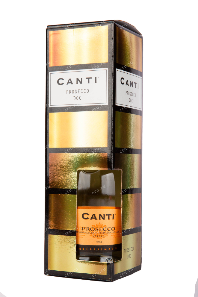 Подарочная коробка игристого вина Canti Prosecco in gift box 0.75 л