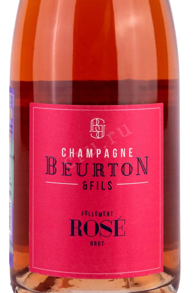 Этикетка Beurton Fils Follement Rosé Brut 2018 0.75 л