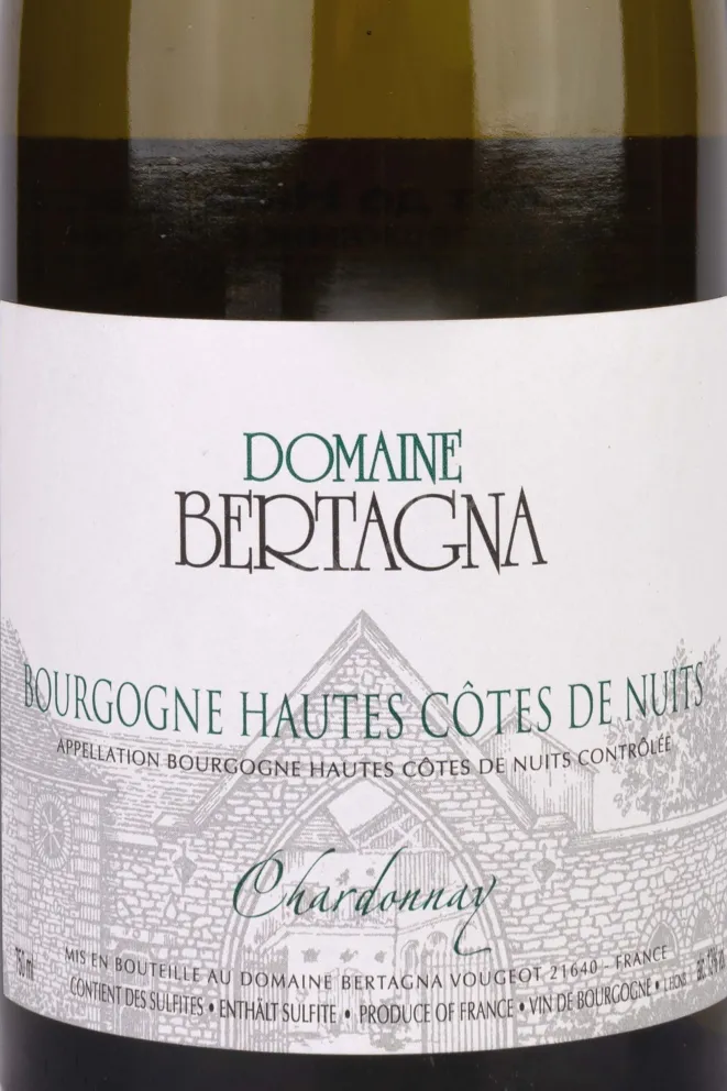 Этикетка Bourgogne Hautes Cotes de Nuits Chardonnay Bertagna 2018 0.75 л