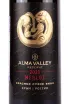 Этикетка Alma Valley Merlot Reserve 2021 0.75 л