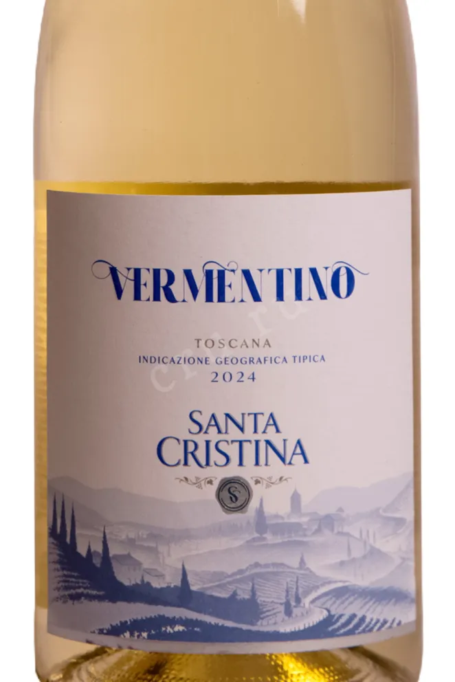 Этикетка Santa Cristina Vermentino Toscana IGT 2024 0.75 л