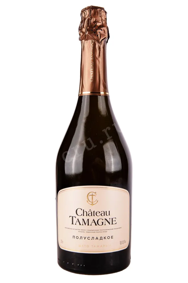 Игристое вино Шато Тамань белое полусладкое 2023 0.75 л