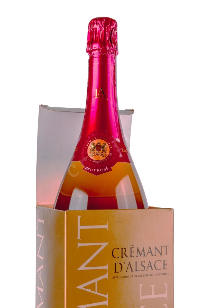 В подарочной коробке Cremant d'Alsace Lucien Albrecht Rose with gift box 2022 1.5 л
