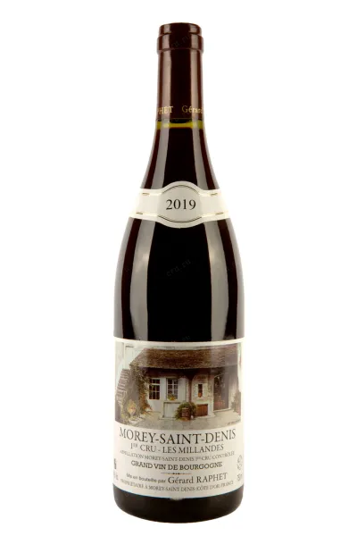 Вино Gerard Raphet Morey-Saint-Denis Premier Cru Les Millandes 2019 0.75 л