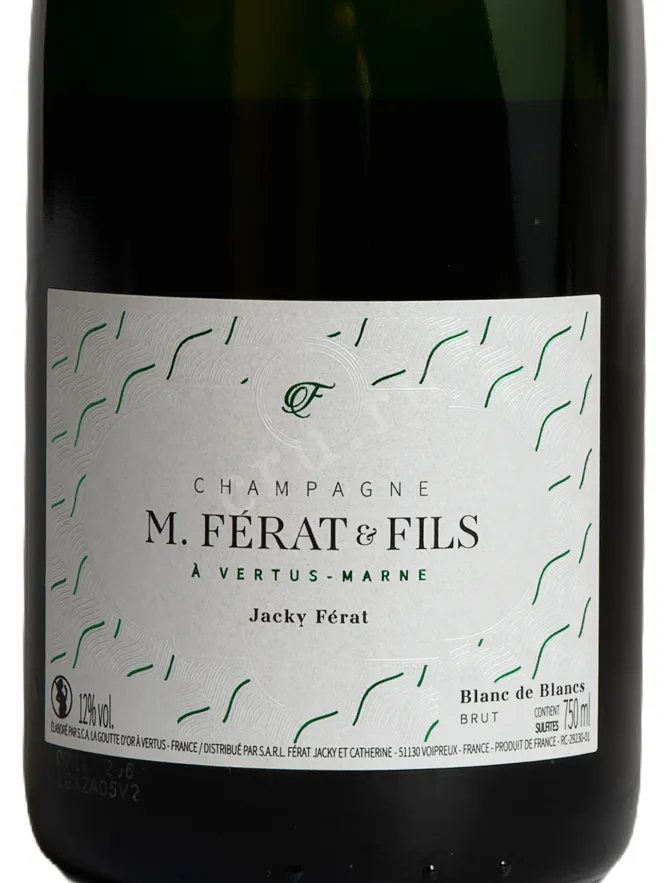 Этикетка M. Ferat & Fils Jacky Ferat Blanc de Blancs 2019 0.75 л