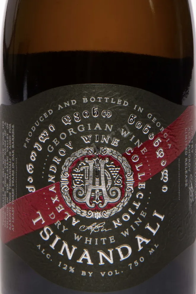 Этикетка Alexandrov Wine Tsinandali 2022 0.75 л
