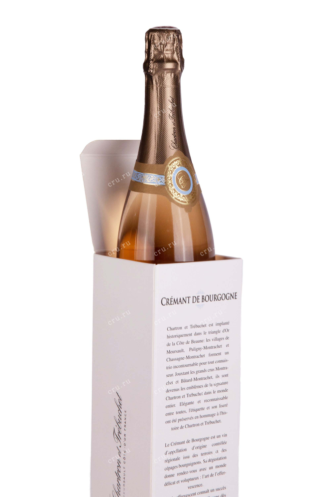 В подарочной коробке Chartron et Trebuchet Cremant de Bourgogne Pinot Noir in gift box 2022 0.75 л
