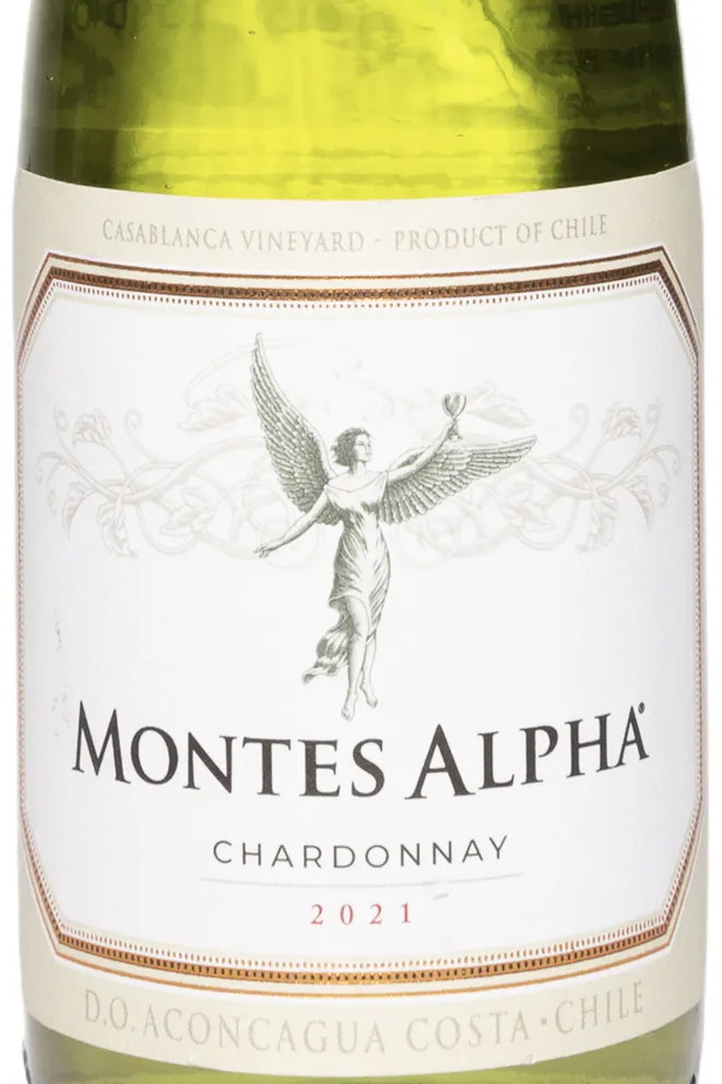 Этикетка Montes Alpha Chardonnay DO 2021 0.375 л