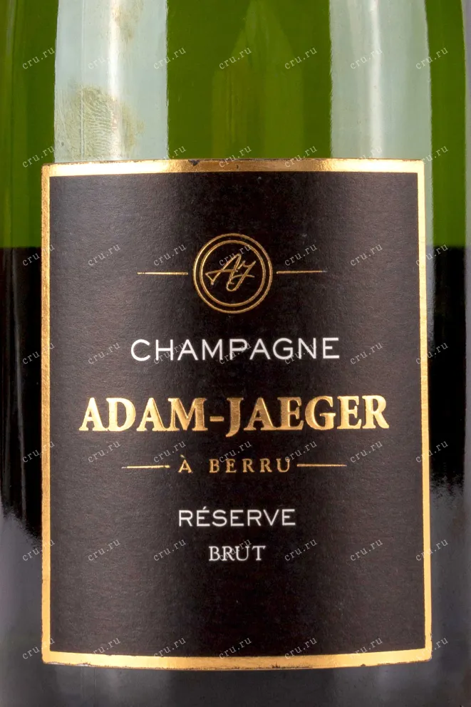 Этикетка Adam-Jaeger Reserve Brut 0.75 л