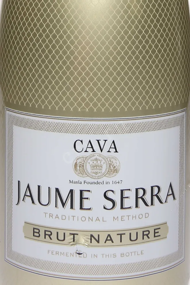 Этикетка Jaume Serra Brut Nature Cava DO 2023 0.75 л