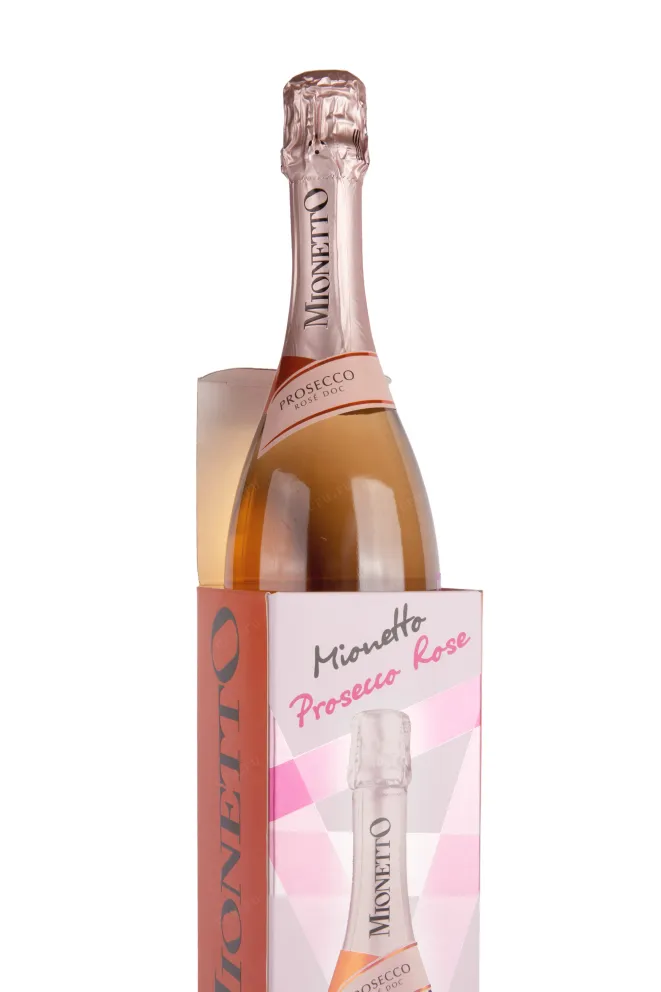В подарочной коробке Prosecco Mionetto Rose Extra Dry gift box 2020 0.75 л