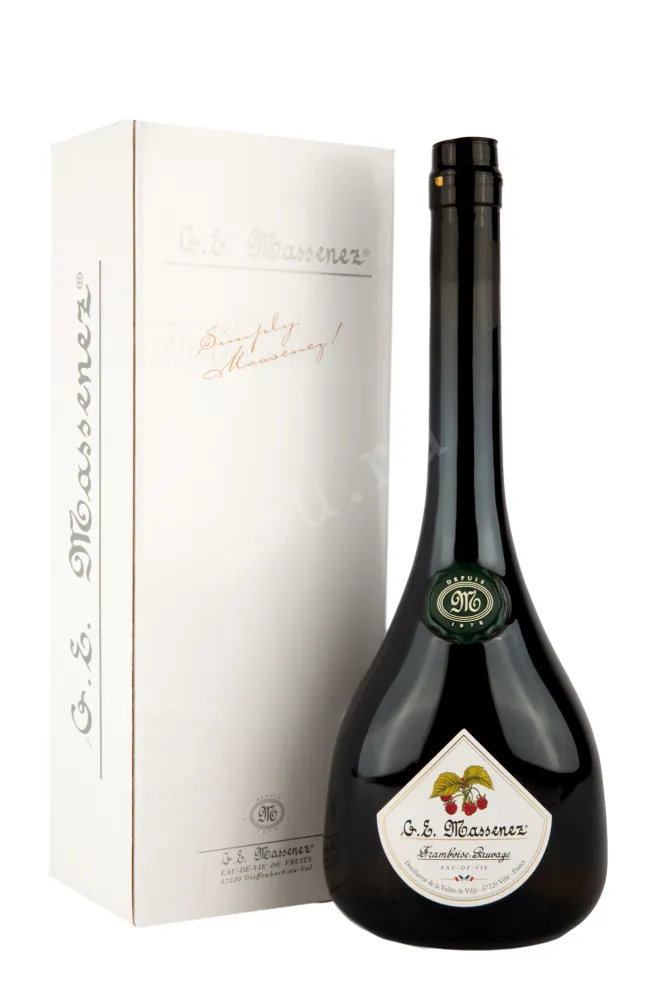 Дистиллят Massenez Eau de vie Origine Framboise Sauvage gift box  0.7 л