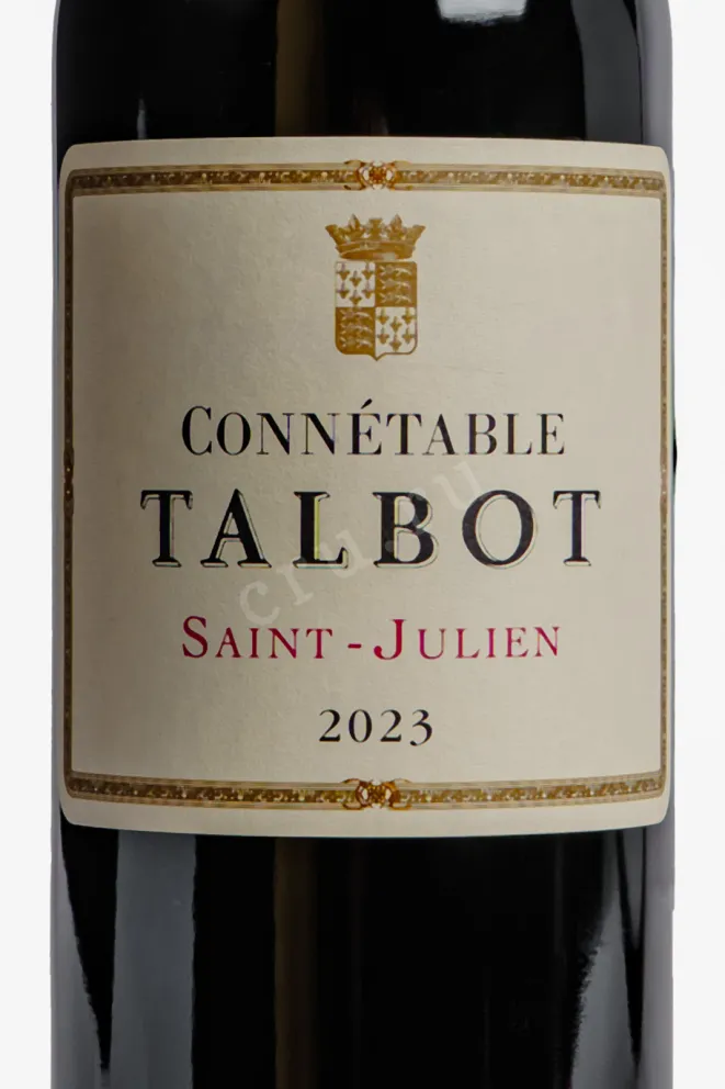 Этикетка Connétable Talbot 2023 0.75 л