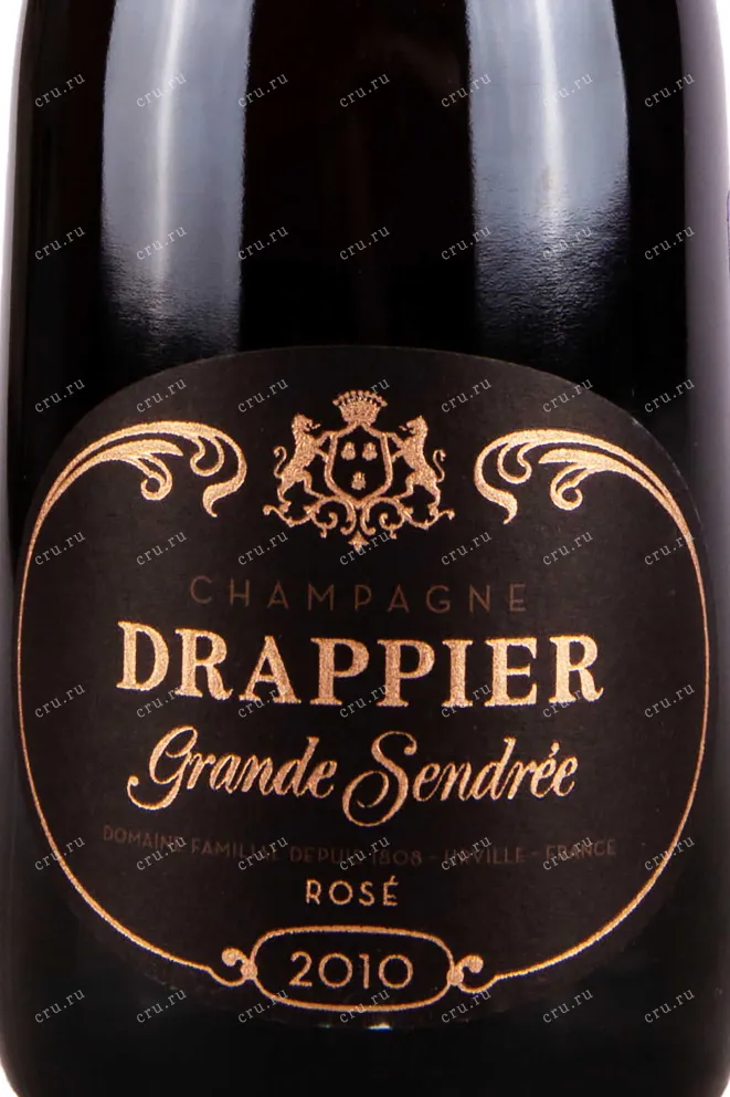 Этикетка Drappier Grande Sendree Rose 2010 0.75 л