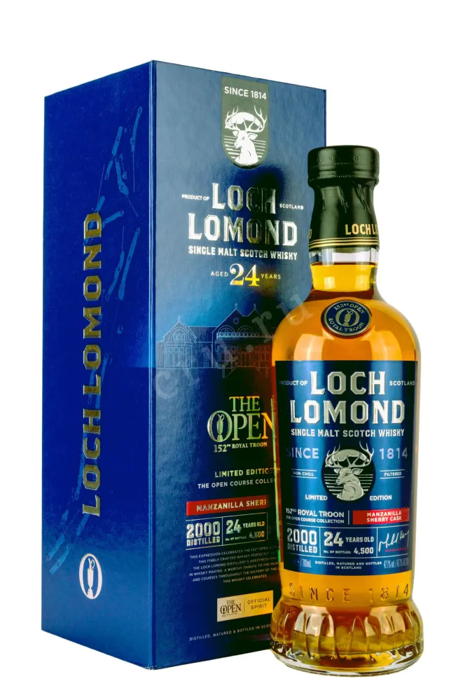 Виски Loch Lomond Limited Edition Open Course Collection 152 Royal Troon 24 years old in gift box  0.7 л