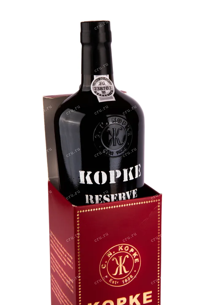 Бутылка в коробке портвейна Копке Резерв Тони 0.75 л