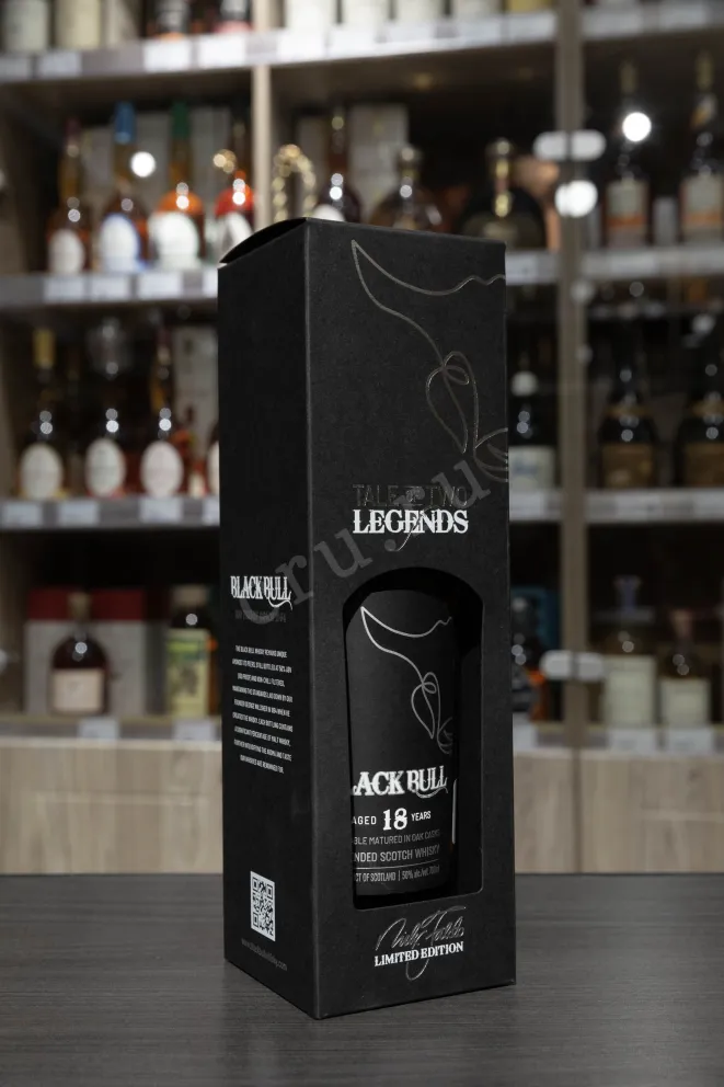 В магазине Крю Профи Black Bull Blended 18 years old with gift box 0.7 л