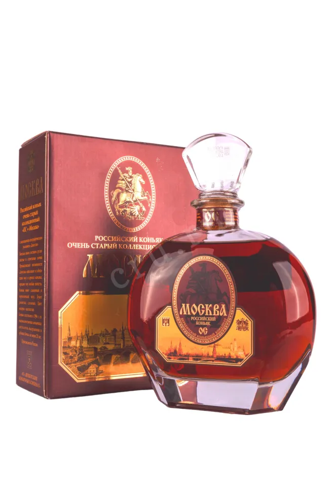 Коньяк Москва ОС 20 лет декантер в подарочной коробке   0.7 л
