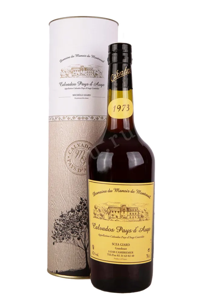 Кальвадос Domaine du Manoir du Montreuil Calvados Pays dAuge 1973  0.7 л