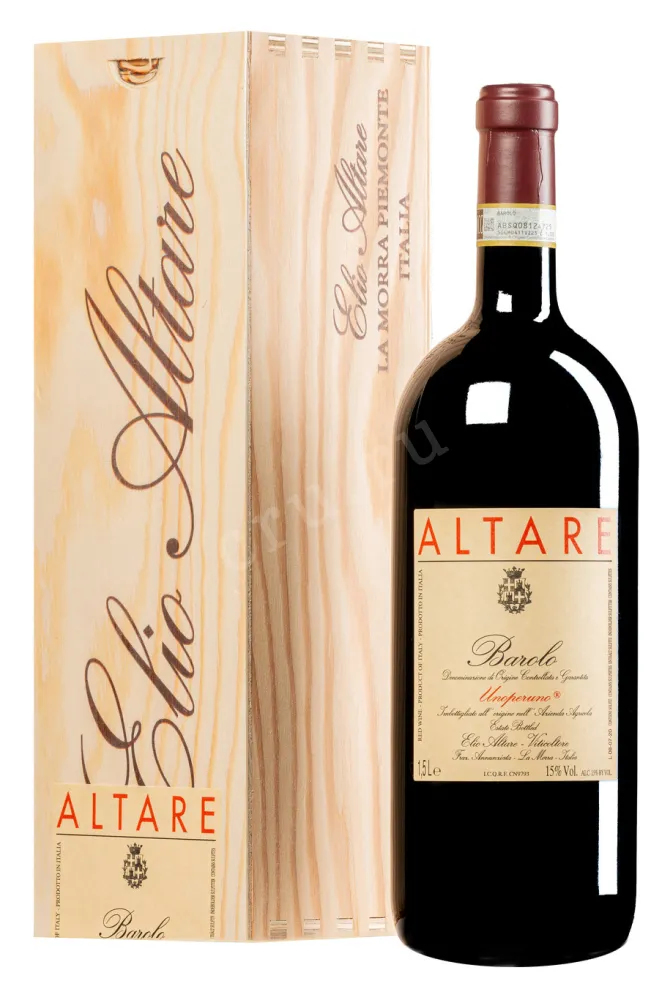 Вино Elio Altare Unoperuno Barolo in wooden box 2019 1.5 л