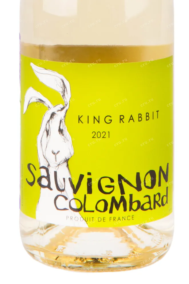 Этикетка вина King Rabbit Sauvignon Cotes de Gascogne IGP 0.75 л