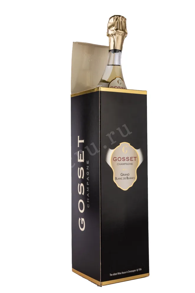 В подарочной коробке Gosset Grand Blanc de Blancs gift box 2015 1.5 л