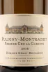 Этикетка Domaine Genot-Boulanger Puligny-Montrachet Premier Cru La Garenne 2018 0.75 л