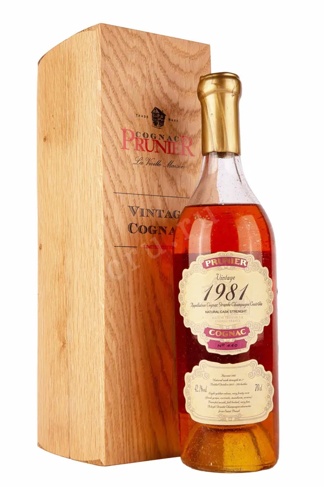 Коньяк Prunier Grande Champagne 1981 0.7 л