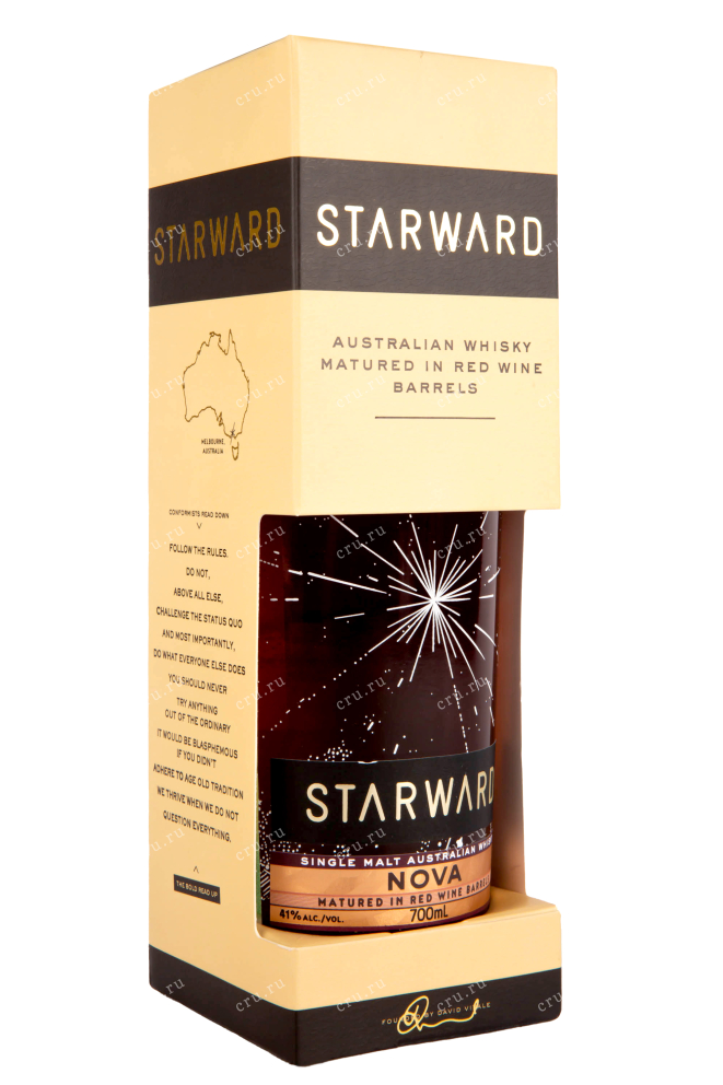 Подарочная упаковка виски Starward Nova 0.7