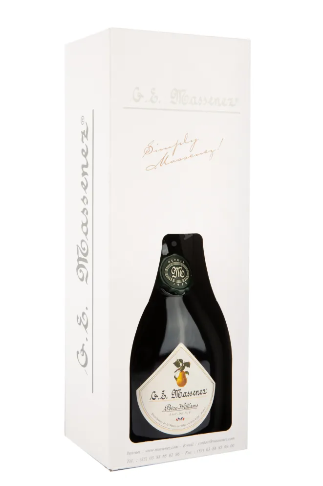 Водка Massenez Eau de vie Poire Williams 0,7 в подарочной упаковке