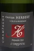 Этикетка Olivier Herbert L’Original Premier Cru 2016 0.75 л