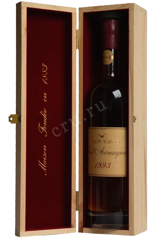 В деревянной коробке Jean Cave Vieil Armagnac 1993 AOC wooden box 1993 0.7 л