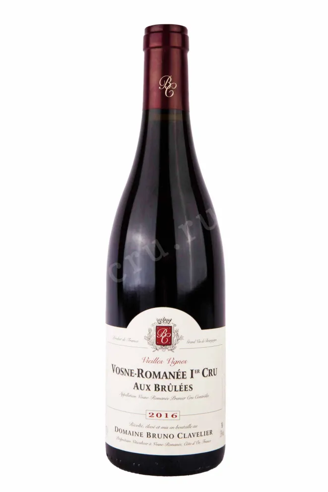 Вино Domaine Bruno Clavelier Vosne-Romanee 1er Cru Aux Brulees Vieilles Vignes 2016 0.75 л
