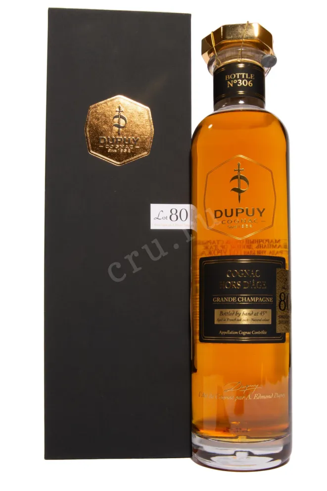 Коньяк Dupuy Lot 80 Hors d'Age Grand Champagne AOC in gift box  0.7 л