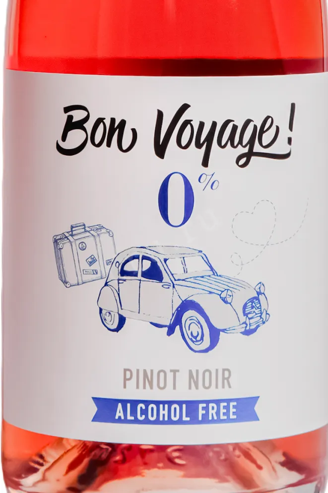 Этикетка Bon Voyage Pinot Noir 2024 0.75 л