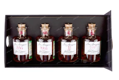Арманьяк Baron G. Legrand Bas Armagnac gift set 4 wooden box 1993 0.2 л