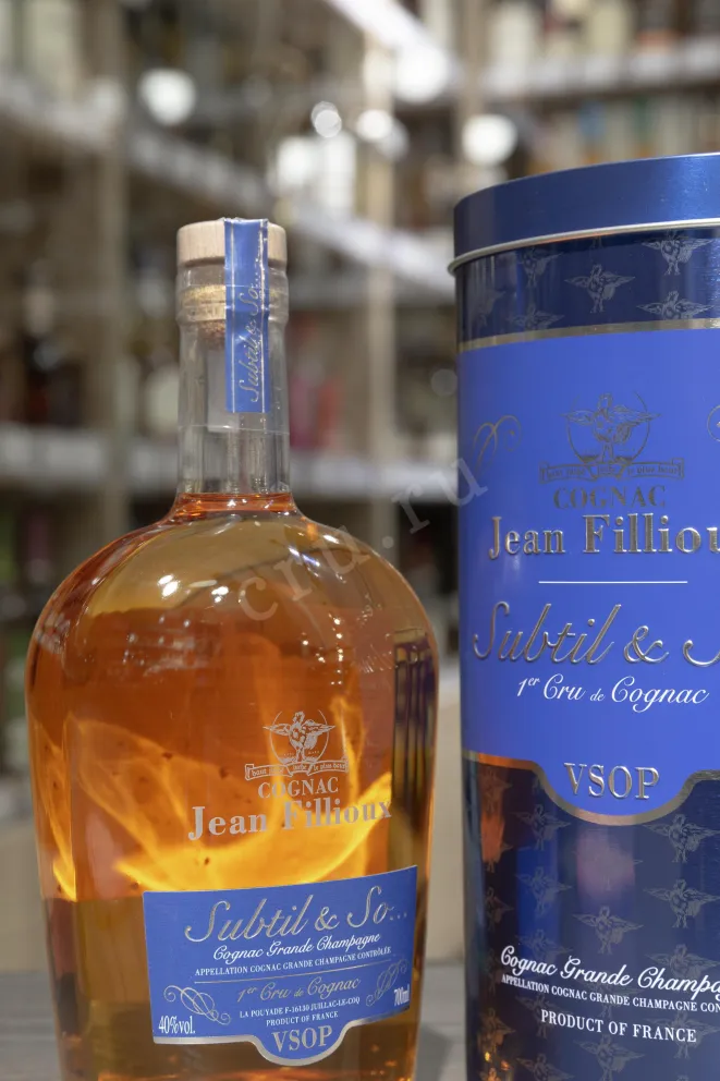 В магазине Крю Профи Jean Fillioux Subtil & So VSOP Grande Champagne Premier Cru gift tube 0.7 л
