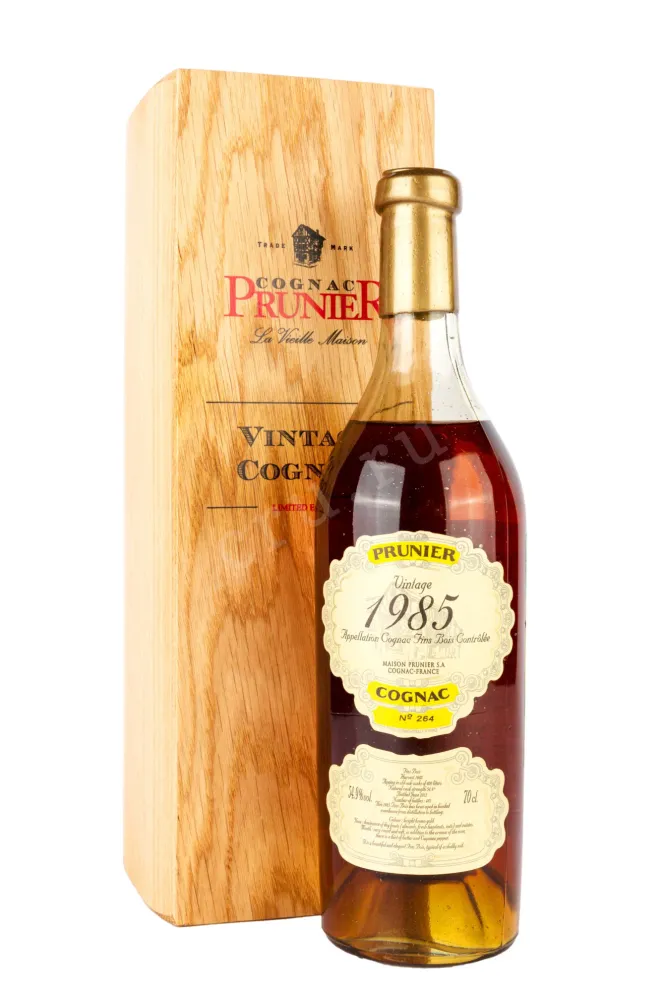 Коньяк Prunier Fins Bois Vintage 1985 wooden box 1985 0.7 л