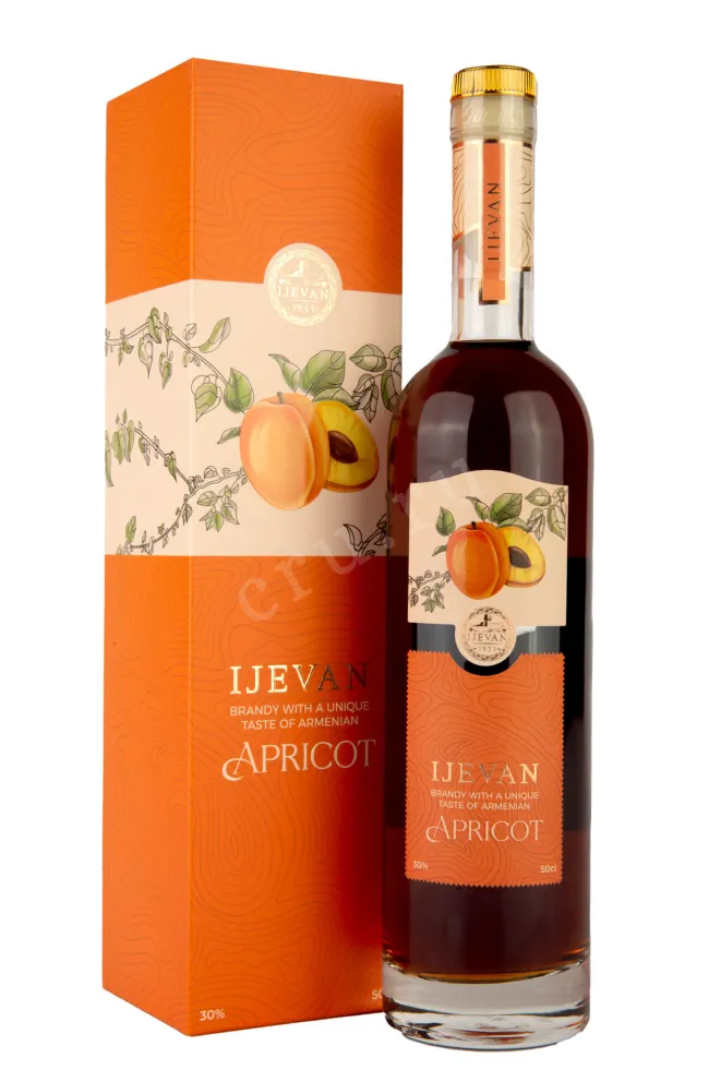 Коньяк Иджеван Абрикос 7 лет в коробке  0.5 л