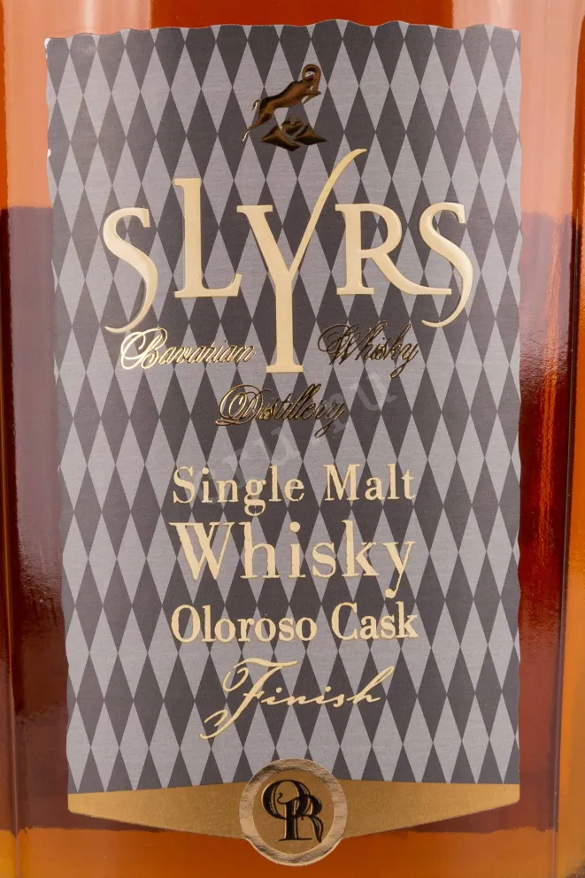 Этикетка Slyrs Oloroso Cask gift box 0.7 л
