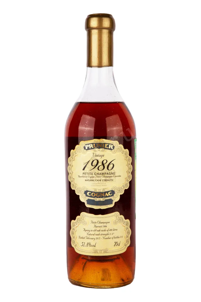 Коньяк Prunier Petite Champagne Vintage 1986 1986 0.7 л