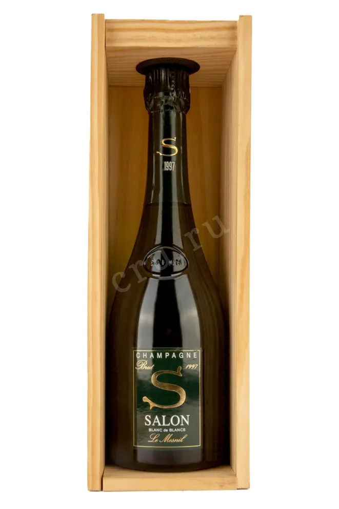 В деревянной коробке Salon Le Mesnil Blanc de Blancs 1997 0.75 л