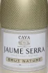Этикетка Jaume Serra Brut Nature Cava DO 2023 0.75 л