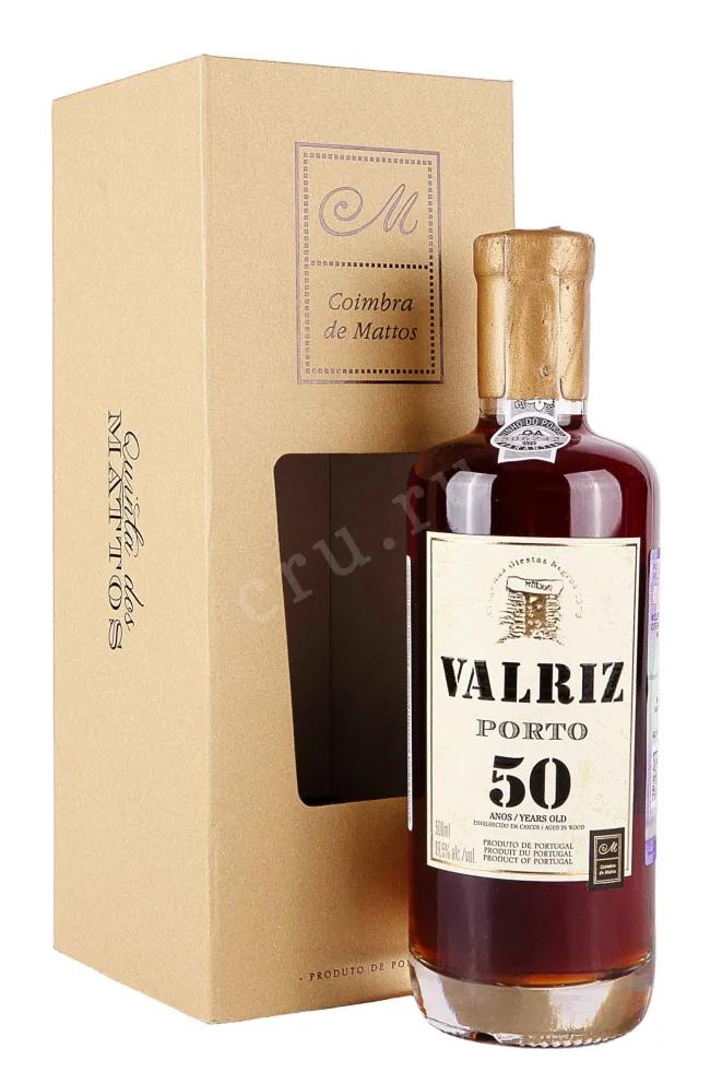 Портвейн Porto Valriz 50 years in gift box 1972 0.5 л