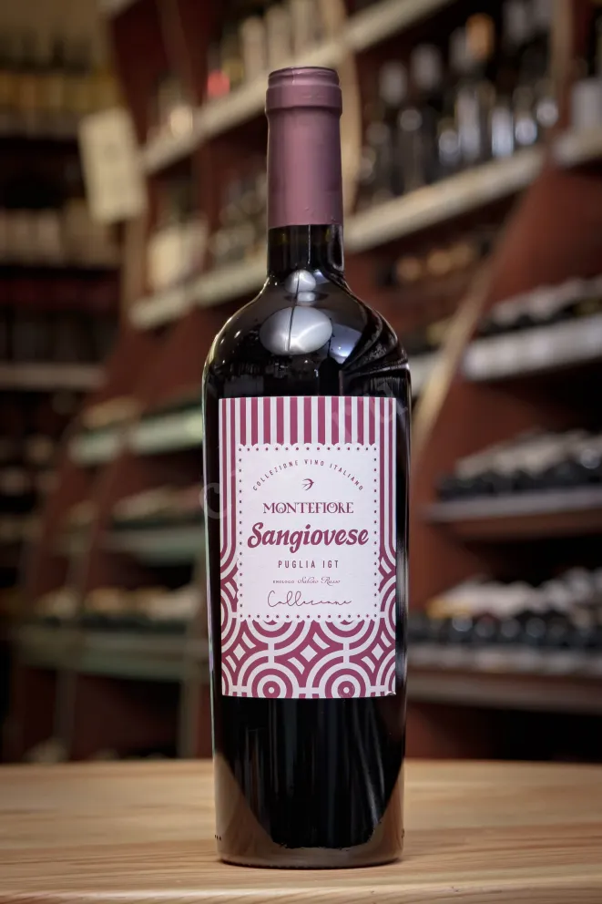 В магазине Крю Профи Montefiore Sangiovese Puglia IGT 2024 0.75 л