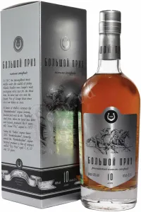 Коньяк Большой Приз КС 10 лет в подарочной упаковке  0.5 л